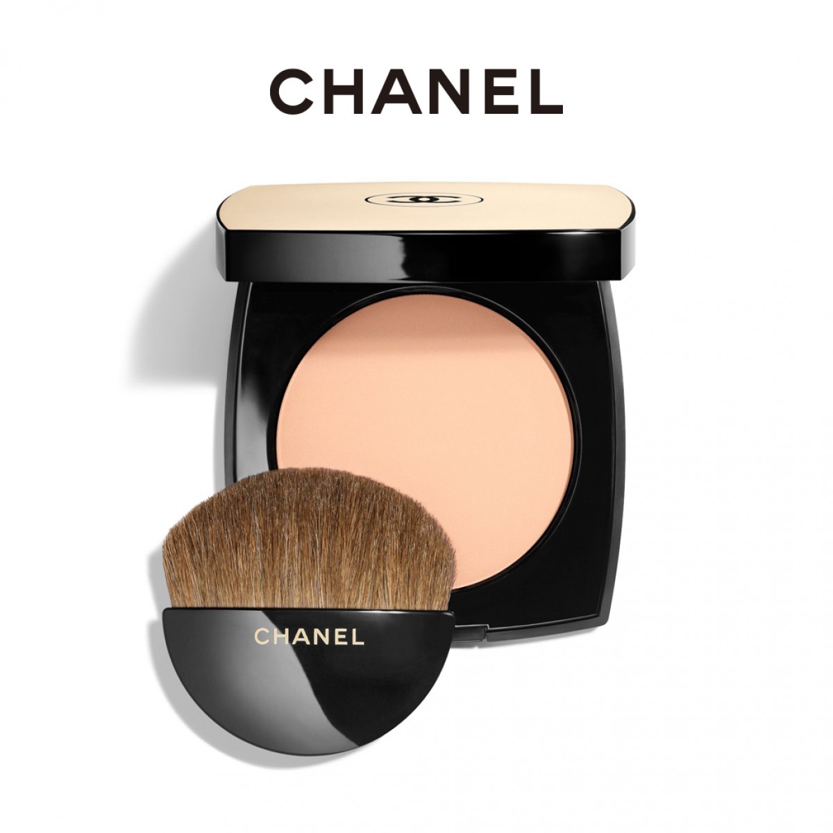 CHANEL 香奈儿米色时尚定妆粉饼 便携补妆自然