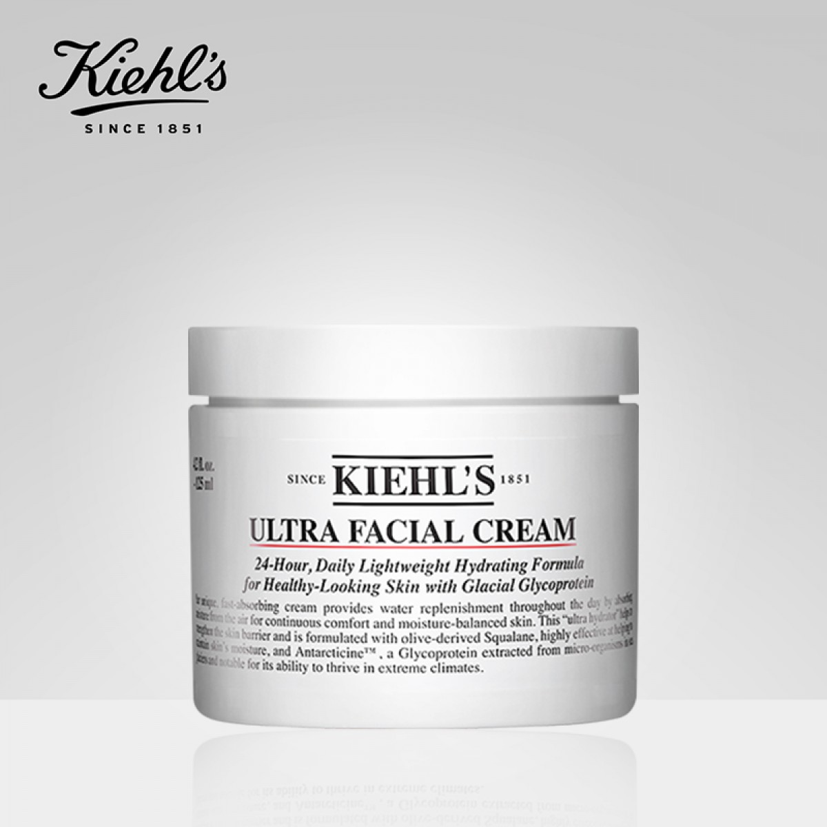 kiehls科颜氏高保湿霜角鲨烷保湿面霜125ml 男女肌肤保湿补水