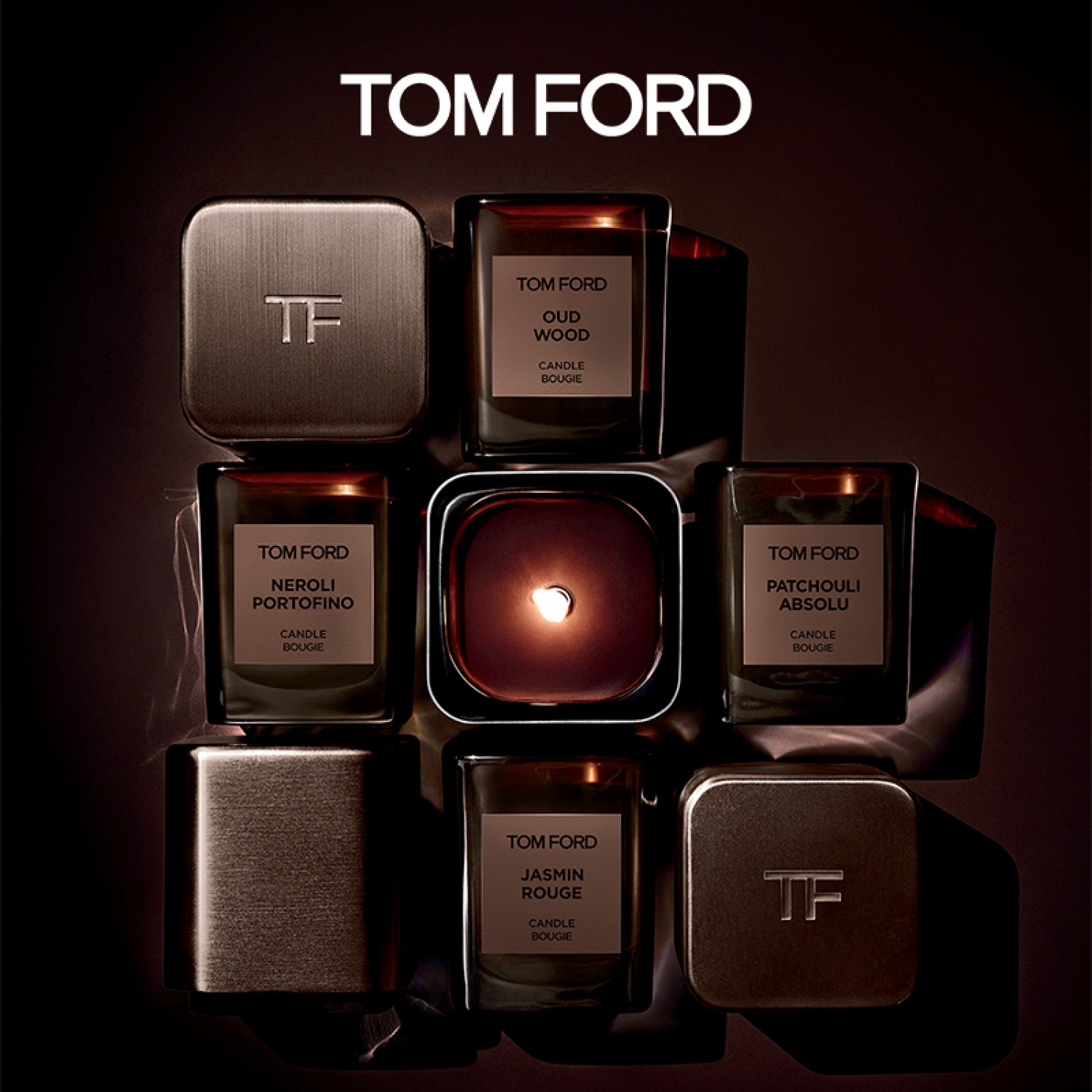 TOM FORD珍华乌木香氛蜡烛 暗麝心魄 TF香氛香薰蜡烛