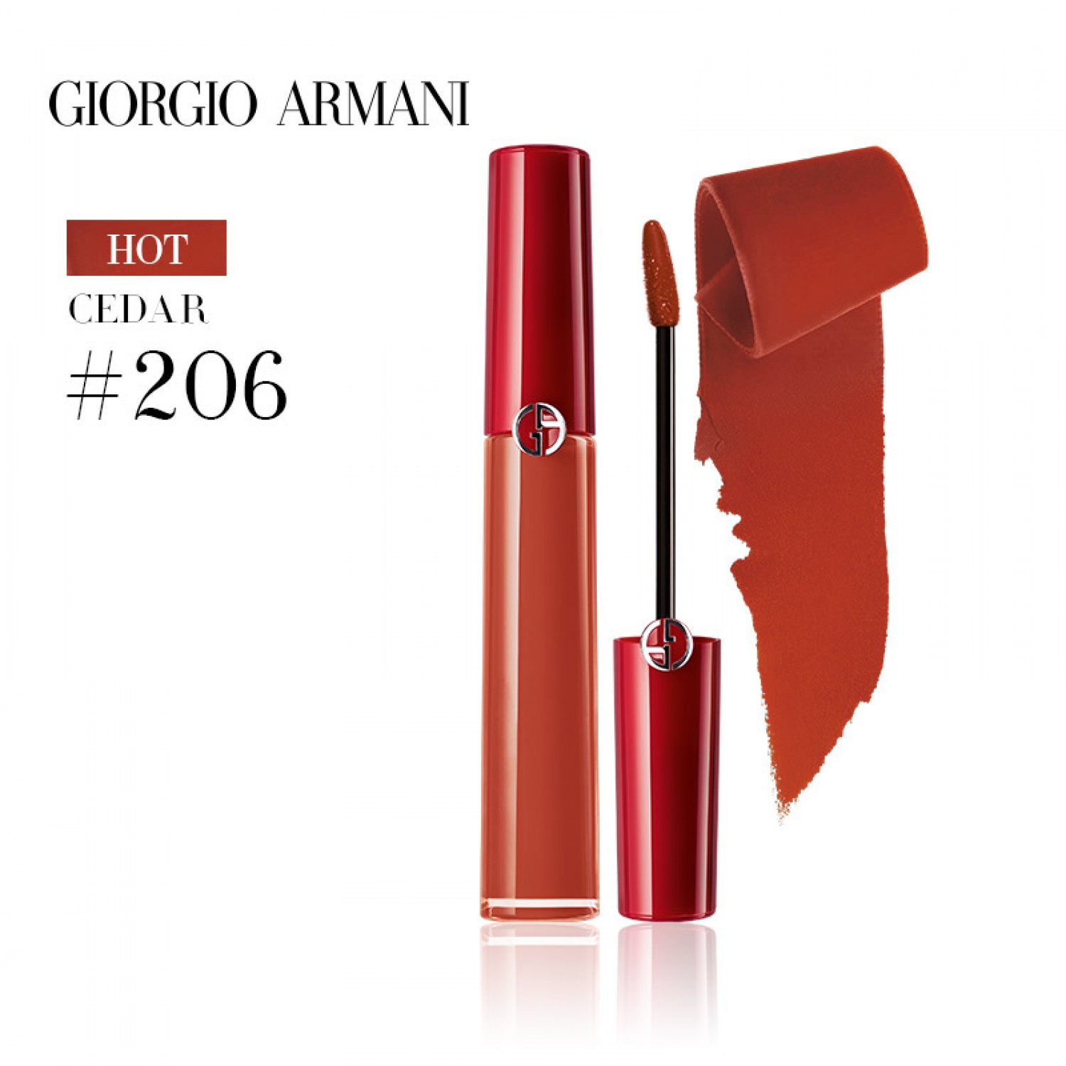 Armani/阿玛尼红管口红臻致丝绒哑光唇釉400/405/200