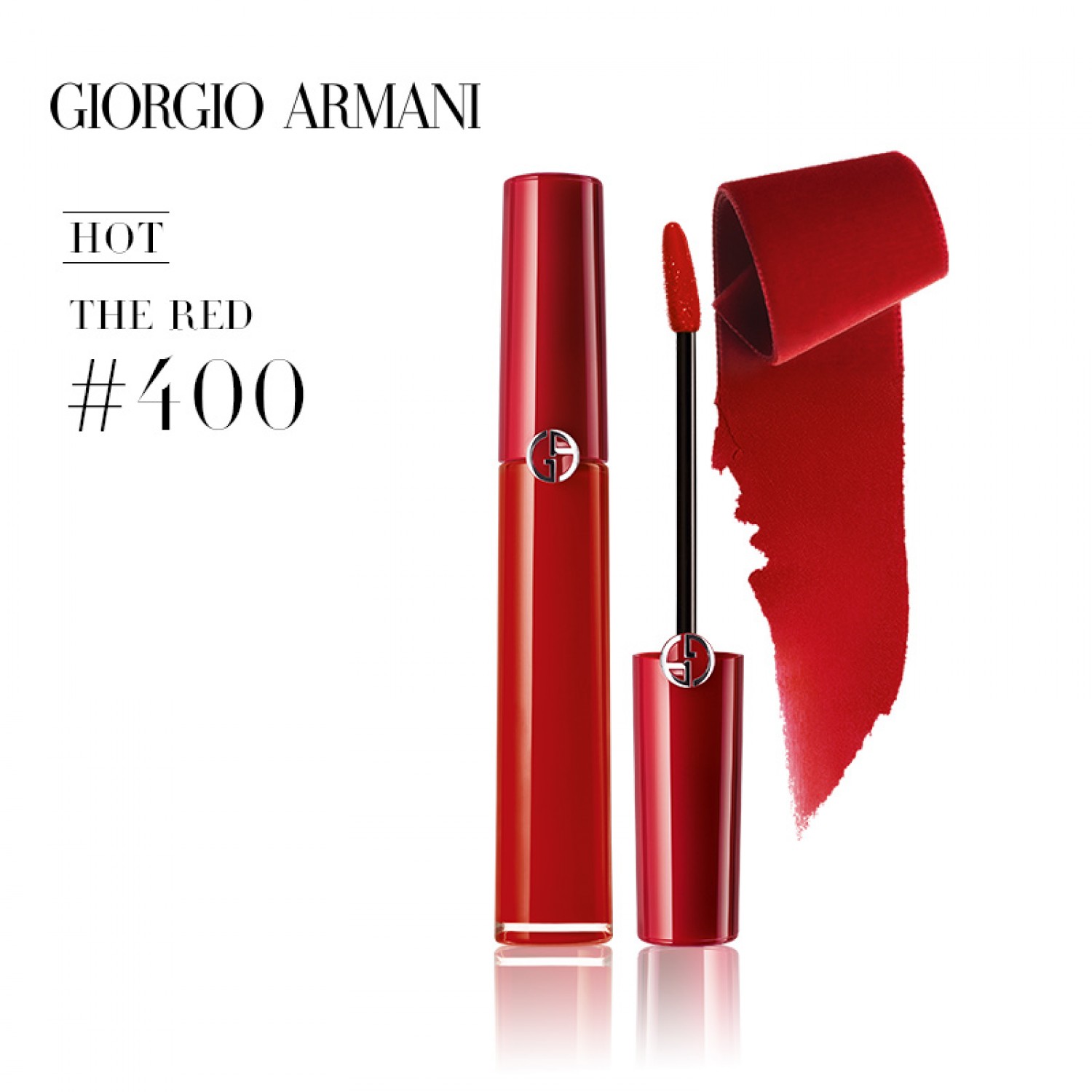 Armani/阿玛尼红管口红臻致丝绒哑光唇釉400/405/200