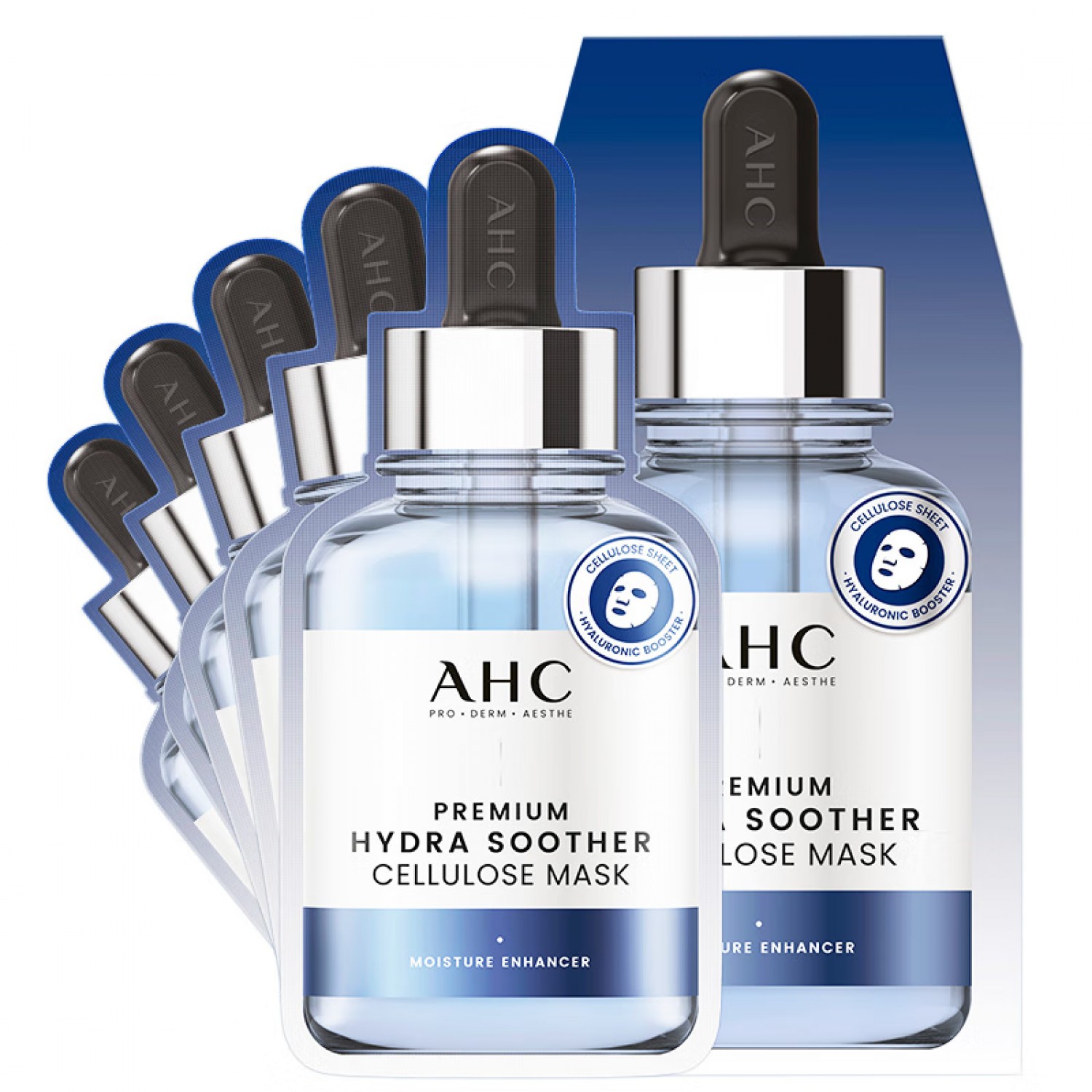 AHC小安瓶B5玻尿酸深层补水保湿滋润温和舒缓修护5片/2盒