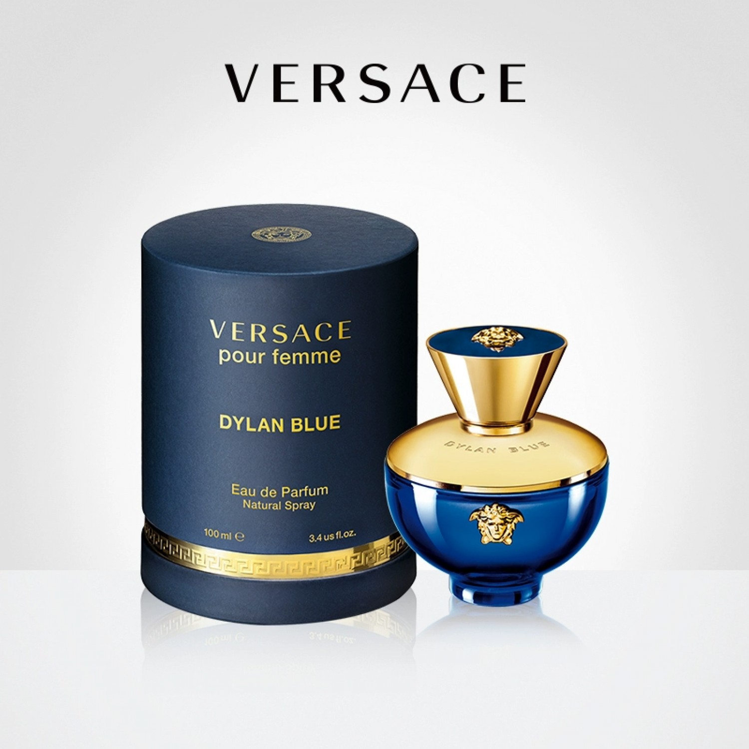 Versace/范思哲迪伦女士浓香水50ml持久留香Dylan Blue蓝颜瓶女神