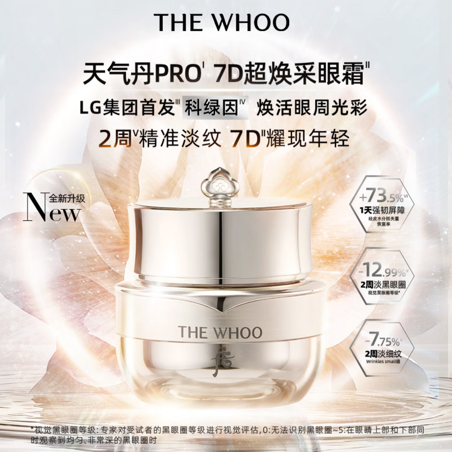 Whoo天气丹新品光耀焕活紧颜眼霜礼盒紧致眼周保湿修护