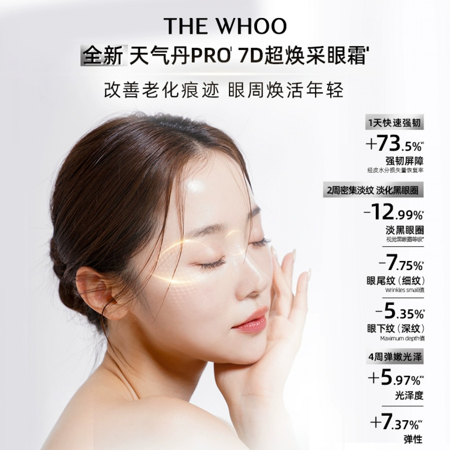Whoo天气丹新品光耀焕活紧颜眼霜礼盒紧致眼周保湿修护