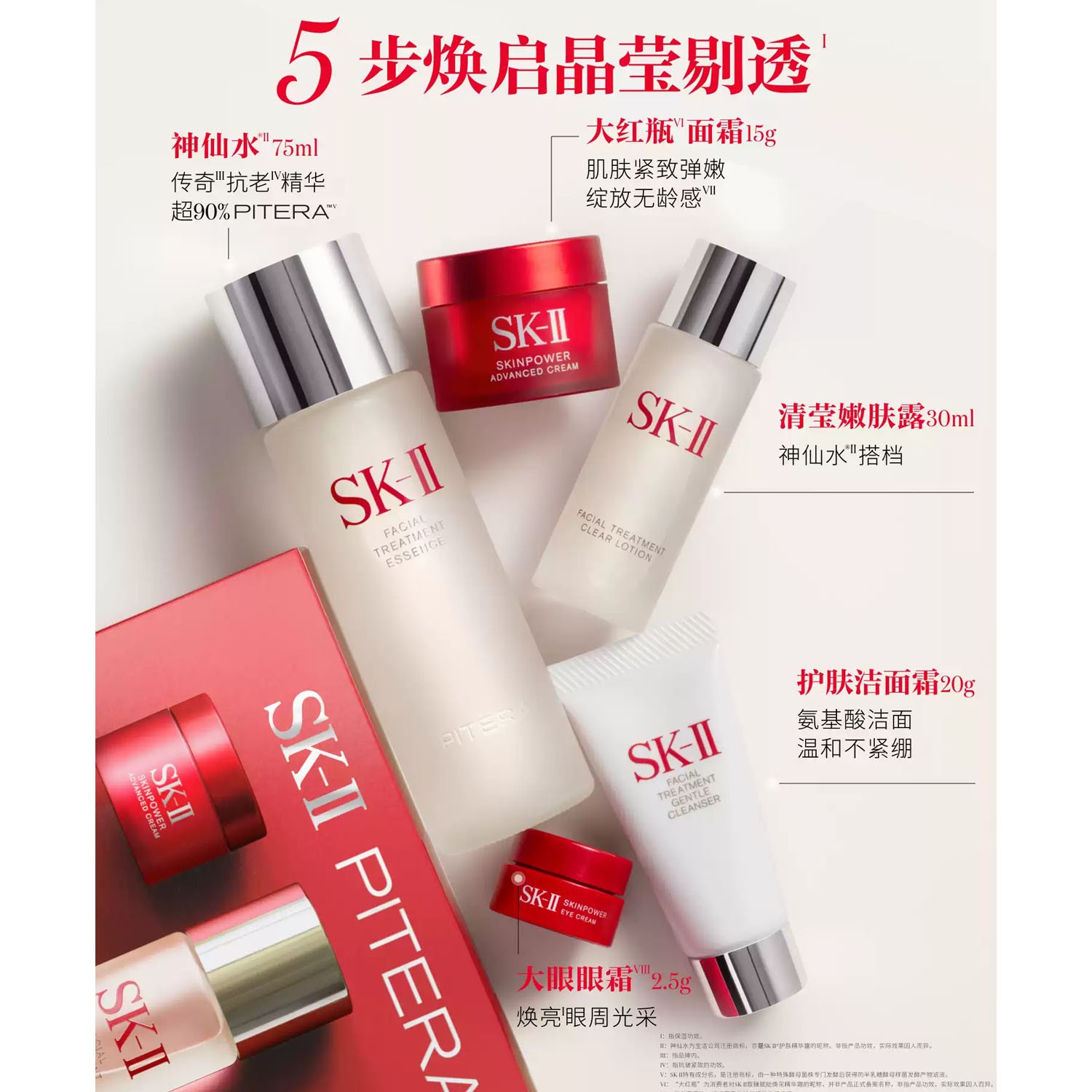 SK-II NO.1神仙水明星礼盒精华护肤套装礼物sk2skll