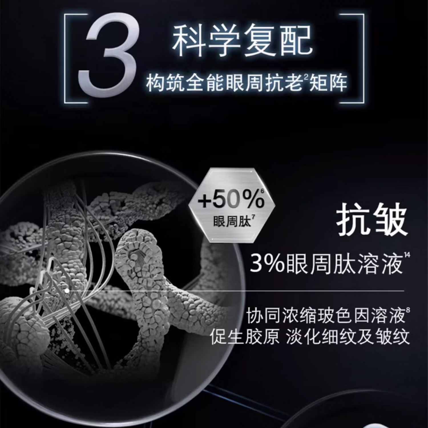 修丽可AGE淡纹塑颜紧致抗糖眼霜15ml丰润眼周淡化黑眼圈眼霜15ml专柜正品